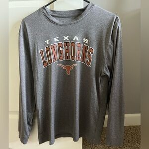 Texas Longhorn Gray Long Sleeve Shirt YXL